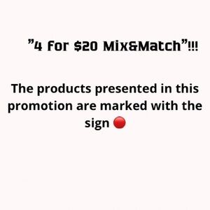 4 for $20 Mix & Match Offer